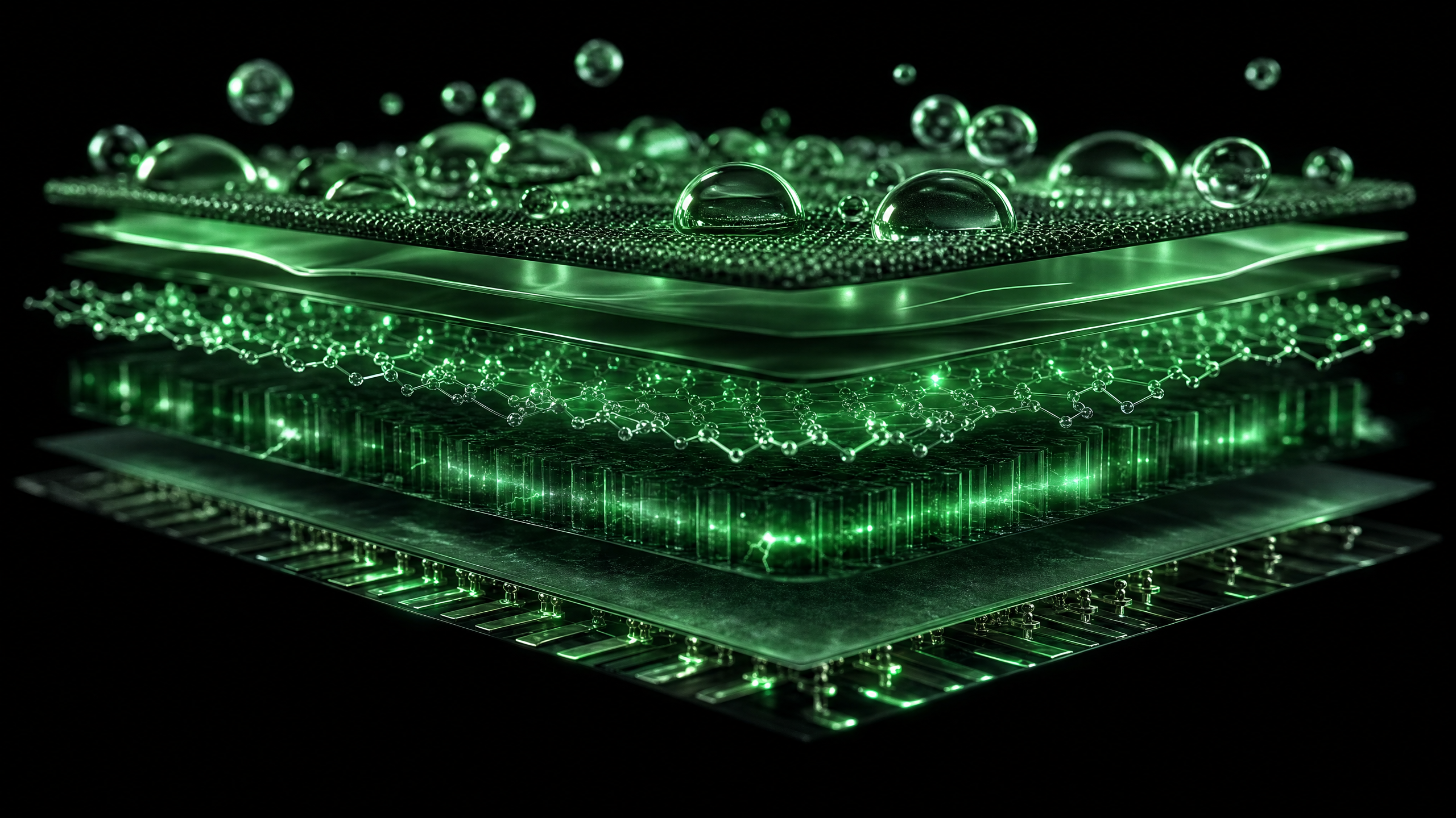 Chlorocoat™ multi-layer photovoltaic coating — 3D cross-section render